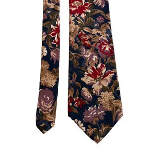 Don Loper Neck Tie Colorful Floral Beverly Hills Men's One Size Career 100% Silk